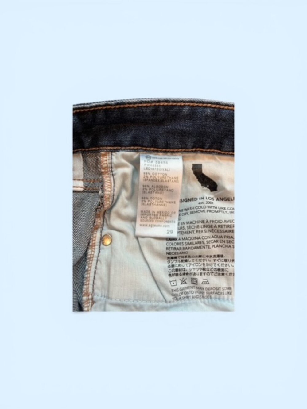 AG Jeans/Ex Boyfriend Slouchy Slim/Size 29 - Picture 5 of 5